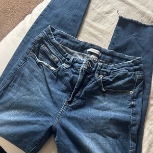 Good American Medium Blue Cropped Jeans